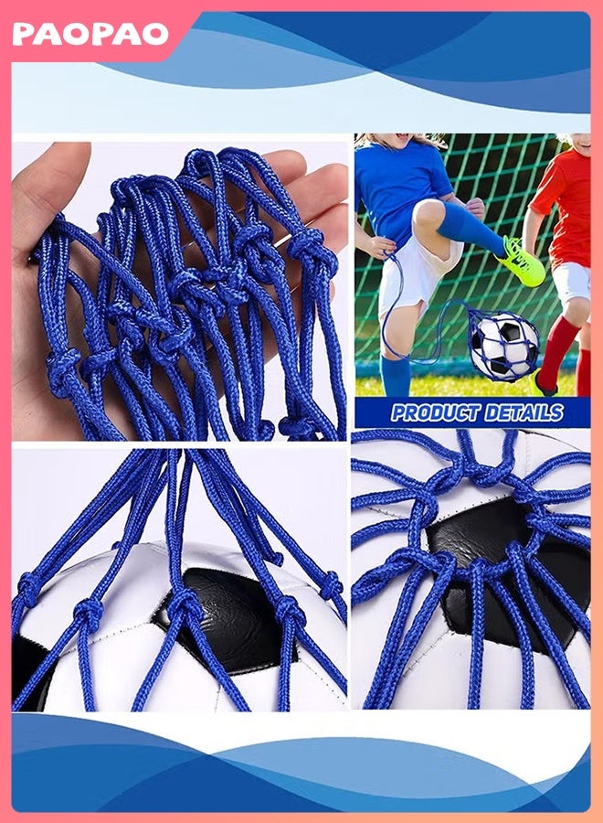 Pao pao 2PCS Football Kick Trainer, Soccer Return Trainer Net Fits Ball Size 3, 4, 5, Hands-Free Football Kick Throw Solo Practice Training Aid, Adjustable Waist Belt Soccer Ball Trainer Net - Image 3